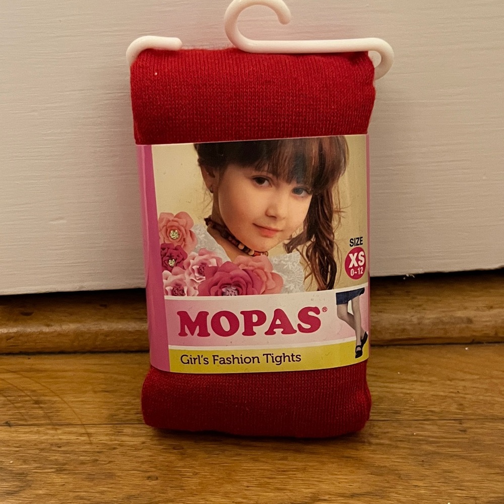 0-12 Months Red Fashion Tights Baby